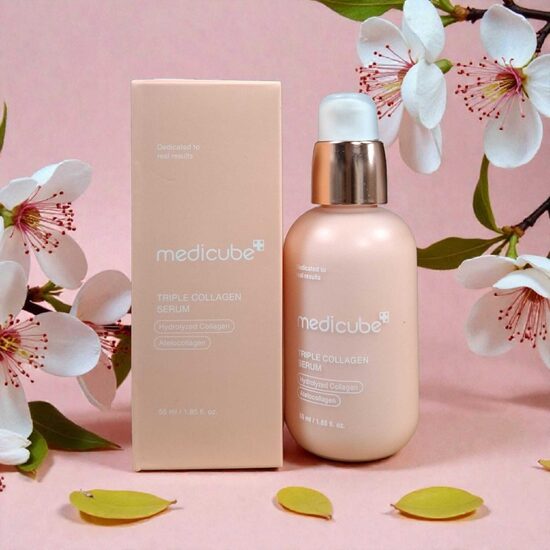 Medicube Triple Collagen Serum intensīvi atjaunojošs un ādu stiprinošs serums, satur trīs tipa kolagēnus